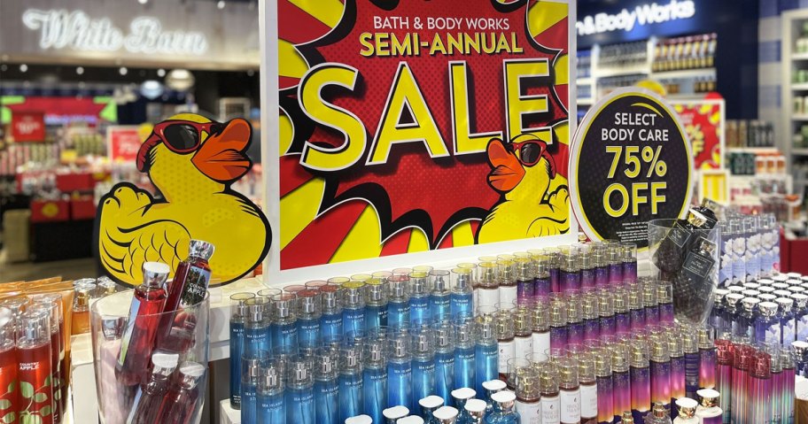 bath & body works semi annual sale signs
