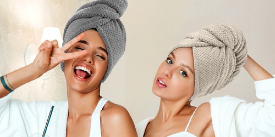 Microfiber Hair Towels 2-Pack Only $3.82 Shipped on Amazon