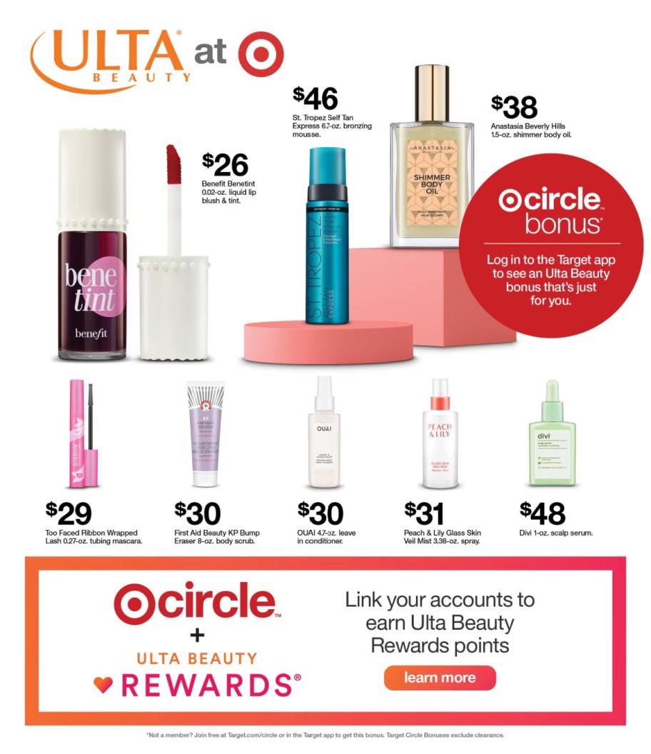 page from Target ad