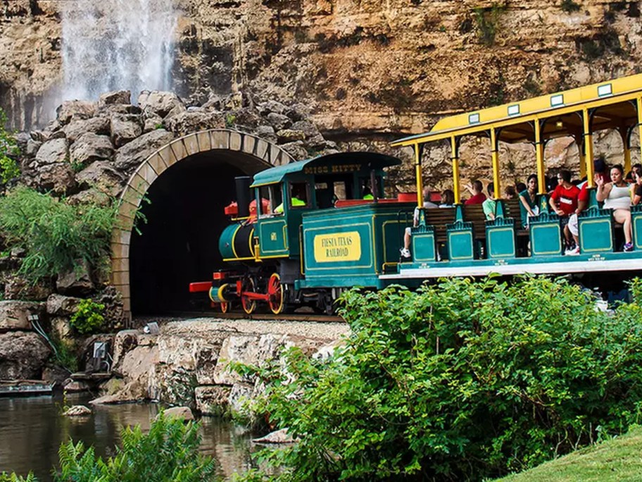 train ride at six flags 